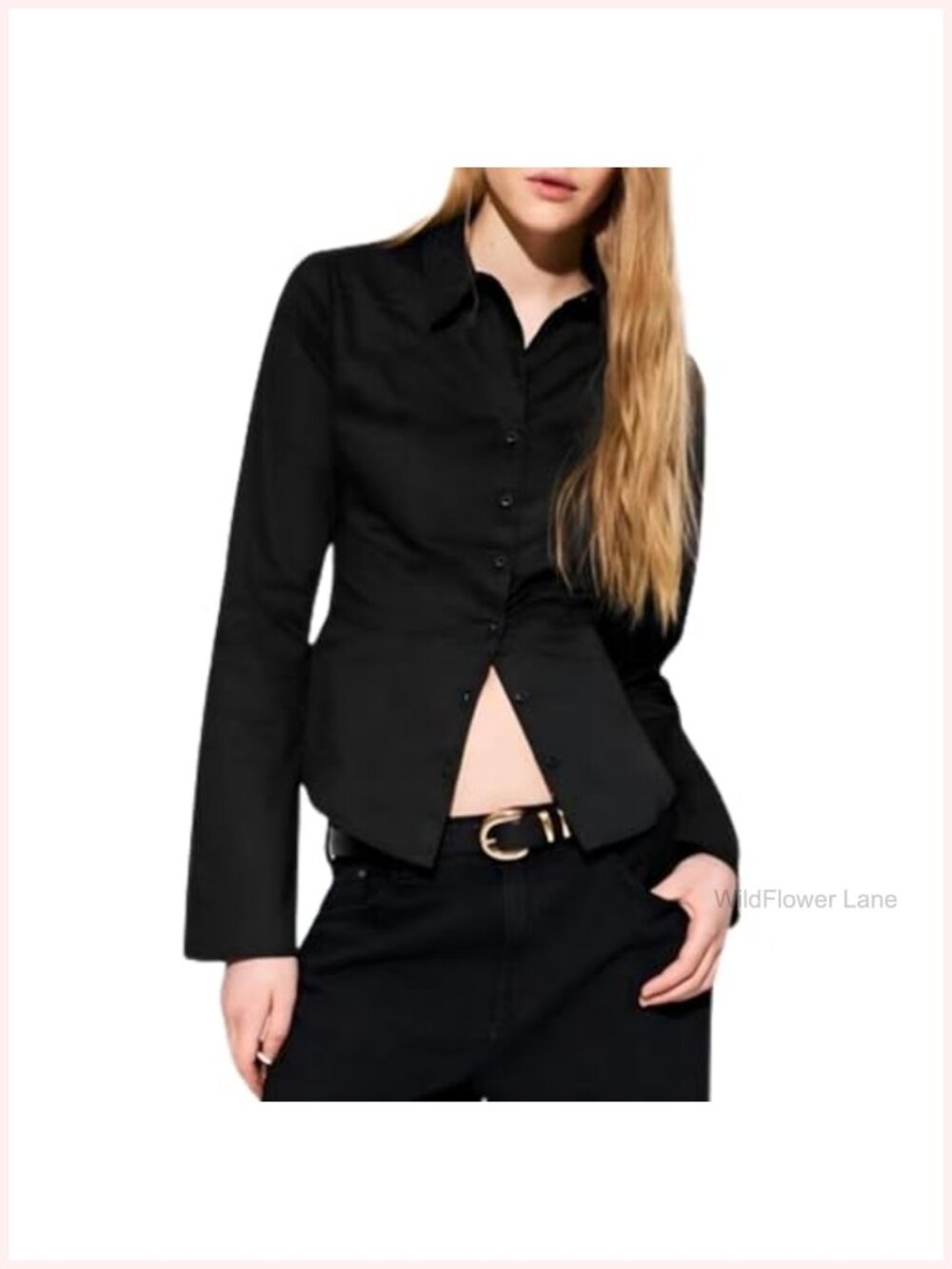 Womens Y2k Plaid Button Up Shirt Long Sleeve V Neck Ruched Blouse